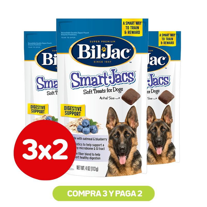 3x2 Snacks Bil Jac Smart Jacs Digestive Support 113 gr