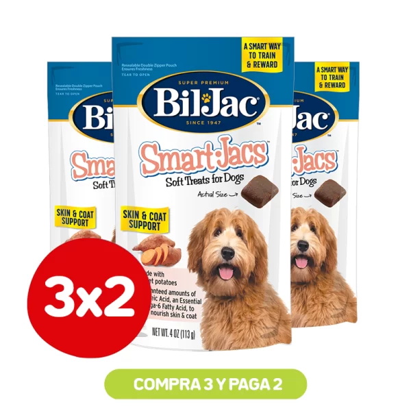 3x2 Snacks Bil Jac Smart Jacs Skin & Coat 113 gr