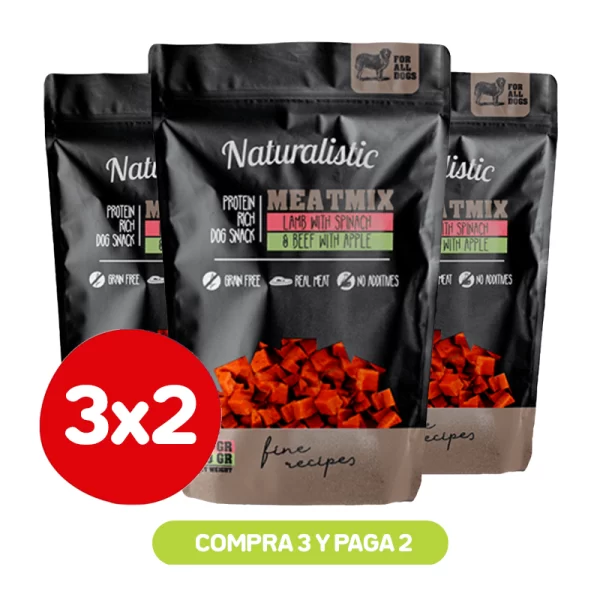 Pack 3x2 Naturalistic Meat Mix Lamb & Beef 50 Gr