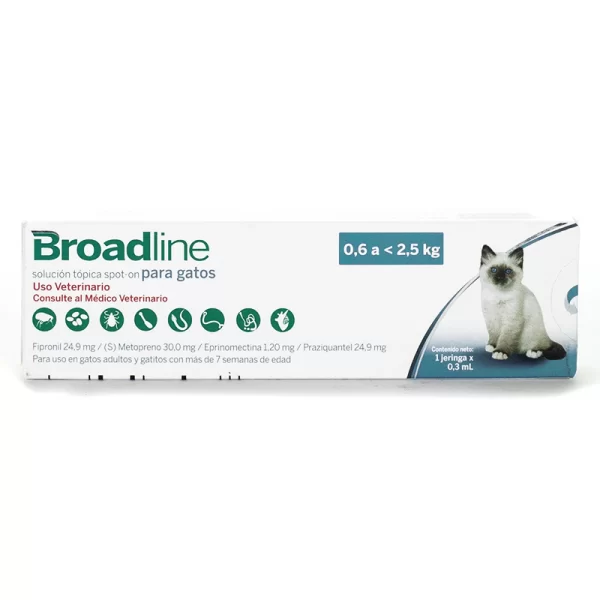 Broadline Pipeta para Gatos 0.6 a 2.5 Kgs
