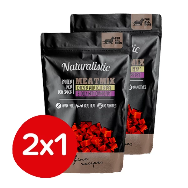 Pack 2x1 Naturalistic Meat Mix Chicken Duck 50 Gr