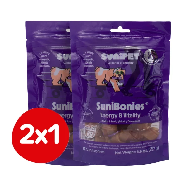 Pack 2x1 Suni Bonies Energy & Vitality 252 GR