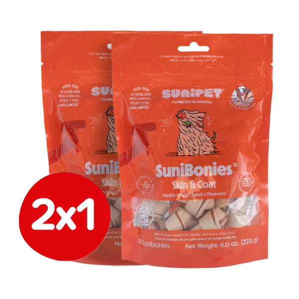 Pack 2x1 Suni Bonies Skin & Coat 224 GR