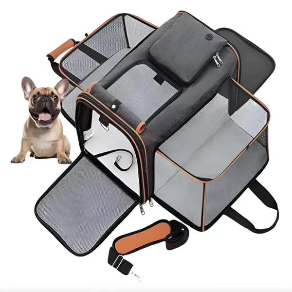 Bolso Transportador Para Mascota Expandible