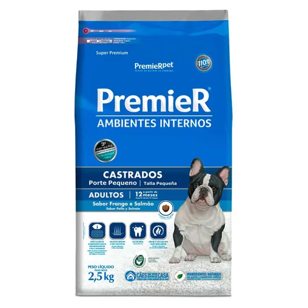 Premier Perro Adultos Castrados Pollo y Salmón