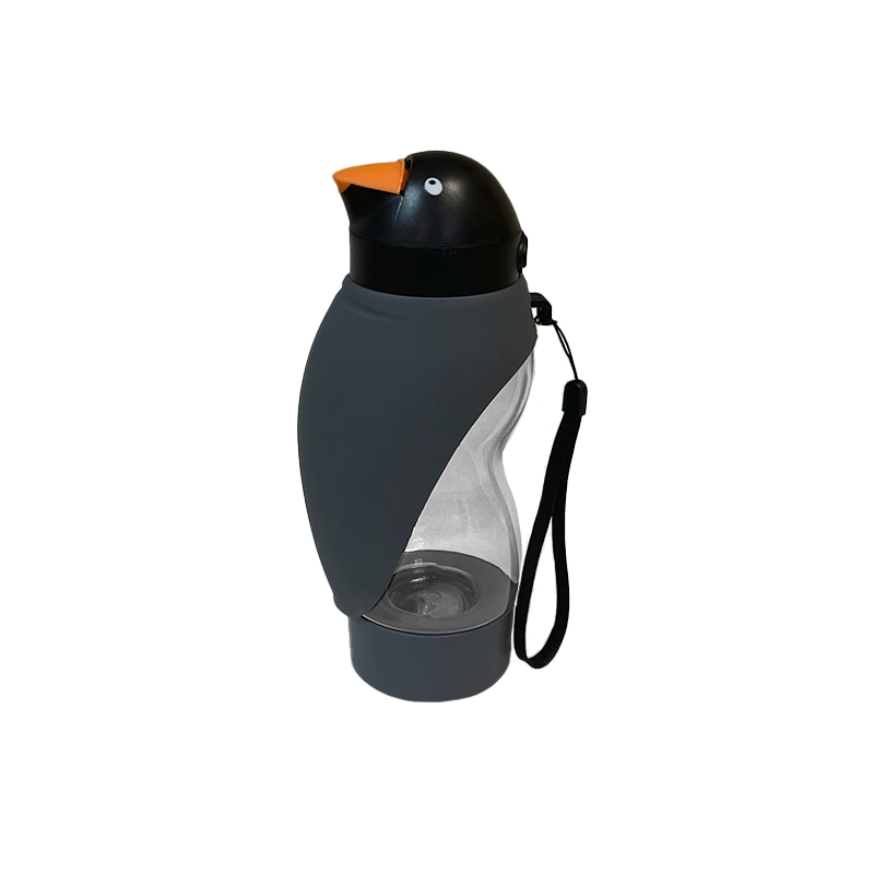 Botella Portátil Para Mascota Diseño Pingüino
