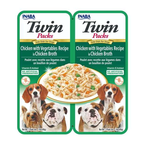 Twins Packs Chicken with Vegetables Recipe Perro
