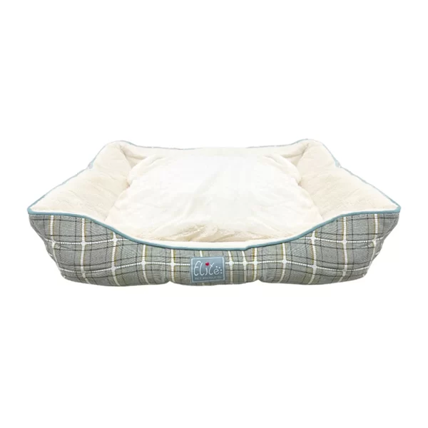 Cama Para Mascota Escocesa Verde