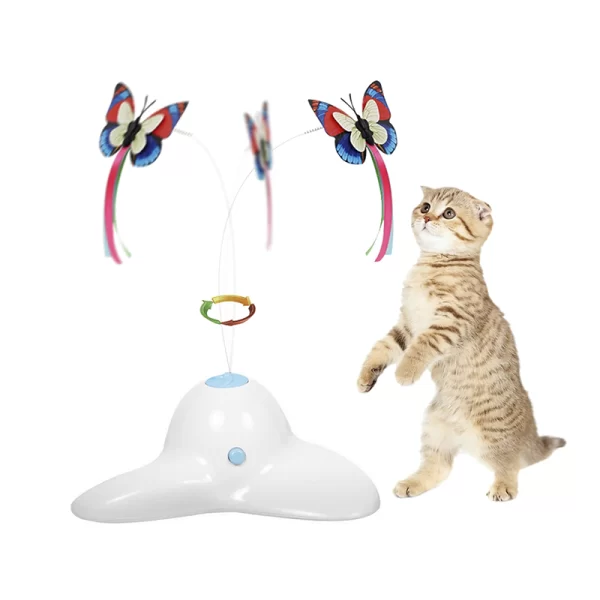 Juguete Para Gato Mariposa Movimiento 360º