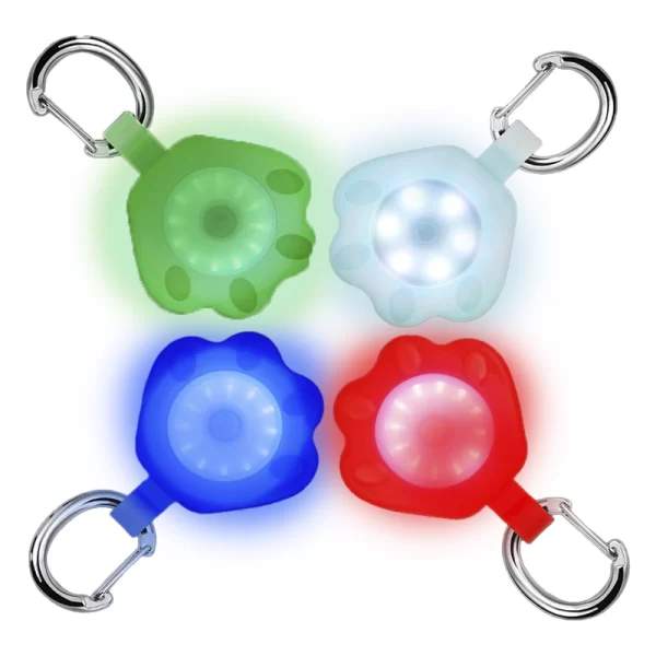 Luz Para Collar De Silicona Diseño Huella