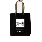 Bolsa Tote Bag Negra Cena