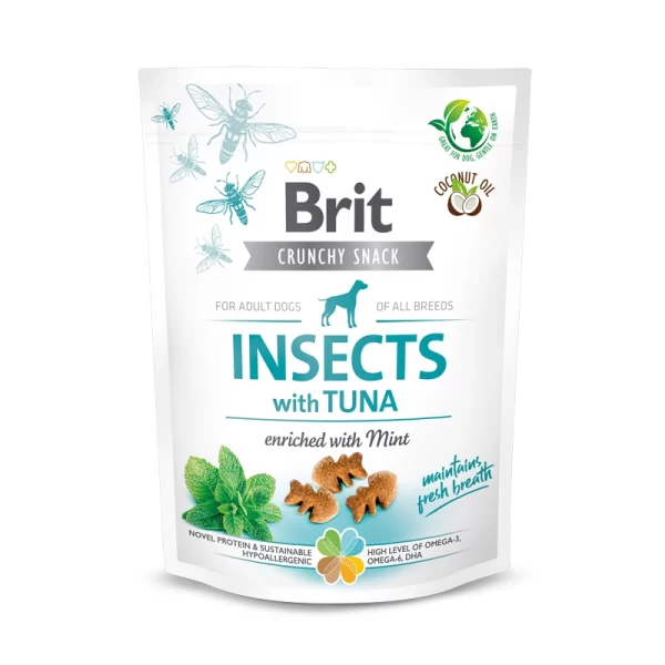 Brit Crunchy Snack Insects Tuna 200 Gr