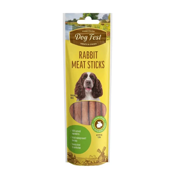 Dog Fest Sticks de Carne de Conejo 45 gr