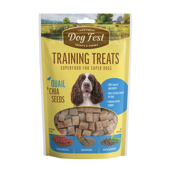 Dog Fest Training Snack Codorniz y Semillas de Chia 90 gr