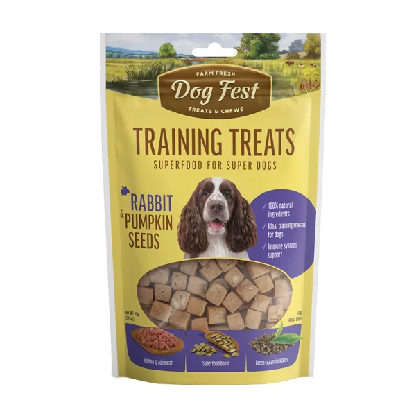 Dog Fest Training Snack Conejo y Semillas de Calabaza 90 gr