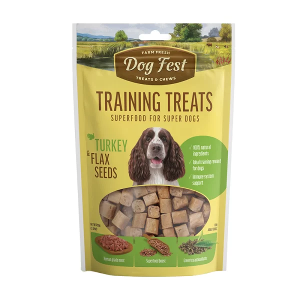 Dog Fest Training Snack Pavo y Semillas de Linaza 90 gr