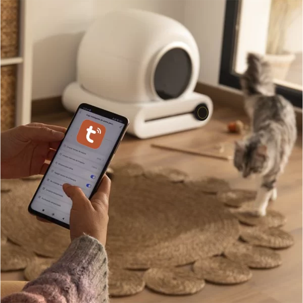 Baño Arenero Para gato Automático Con App