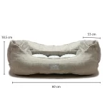 Cama Para Mascota Suave Acolchada Cuadrada M