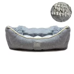 Cama Para Mascota Suave Acolchada Cuadrada M