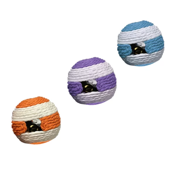 Juguete Para Gato Pelota Ovillo Con Cascabel