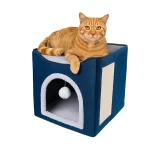 Casa Para Gato Con Descanso Y Rasguñador