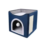 Casa Para Gato Con Descanso Y Rasguñador