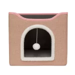 Casa Para Gato Con Descanso Y Rasguñador