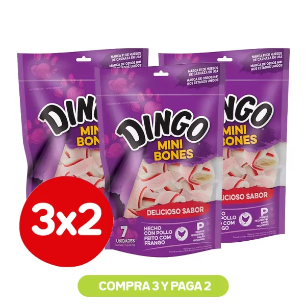 Pack 3x2 Dingo Mini Bones 7 Unidades