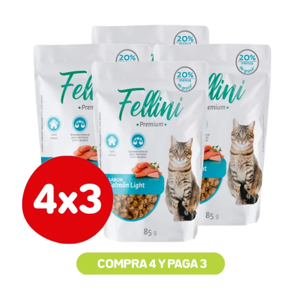 Pack 4x3 Fellini Salmon Light 85 Gr
