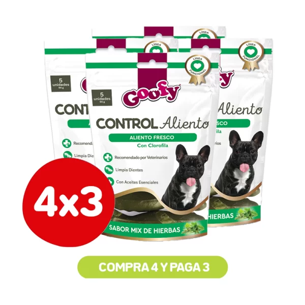 Pack 4x3 Goofy Control Aliento 90 Gr