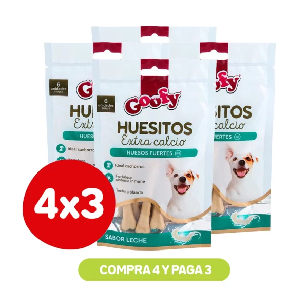 Pack 4x3 Goofy Huesos Extra Calcio