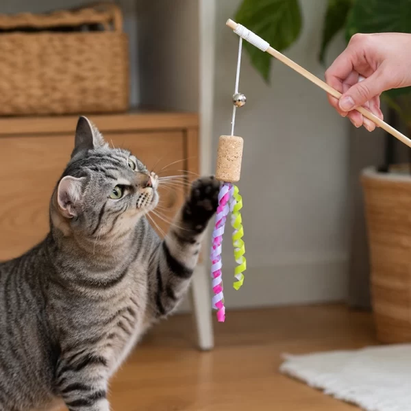 Juguete para Gato Varita Corcho