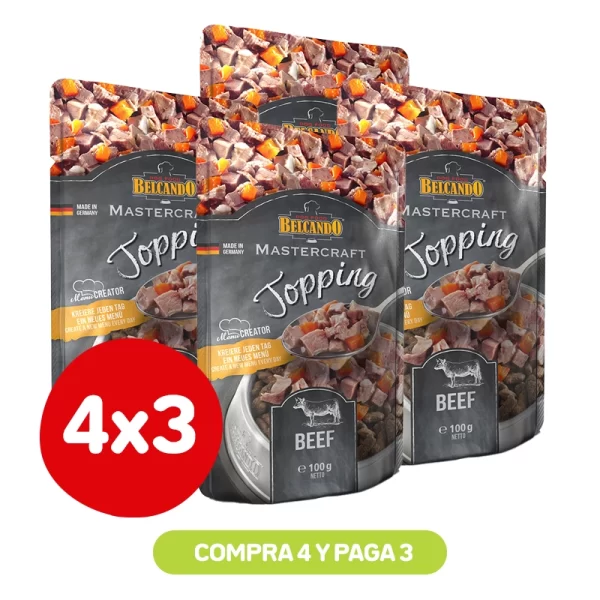 Pack 4x3 Belcando Mastercraft Topping Ternera 100 Gr
