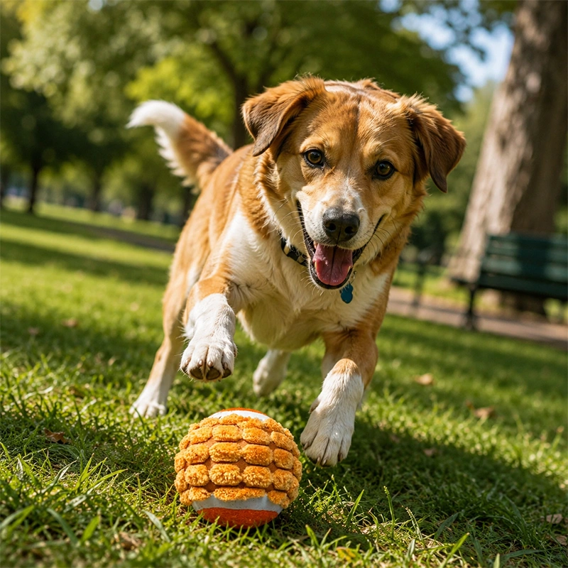 PERRITO PELOTA TENIS