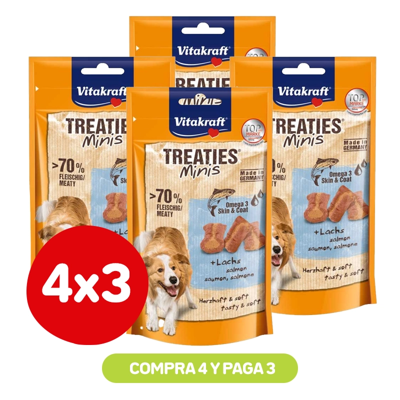 Pack 4x3 Vitakraft Treaties Mini Salmon 48 Gr Pack 4x3 Vitakraft Treaties Mini Salmon 48 Gr