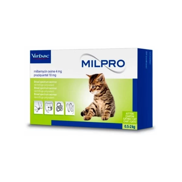 VIRBAC MILPRO GATOS 0.5 a 2 KG