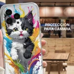 Carcasa Gatito Acuarela