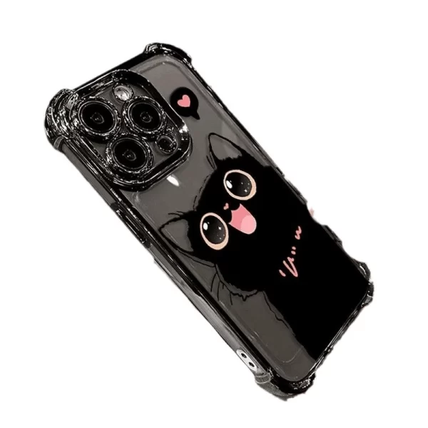 Carcasa Happy Cat Negro