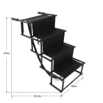 Escalera Plegable Con Tela - Negro