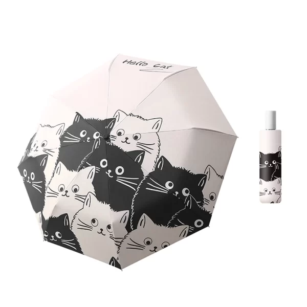 Paragua Diseño Gatitos Black and White