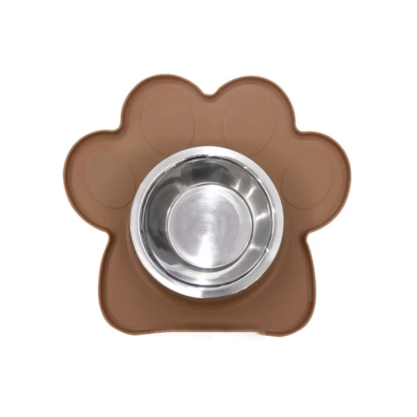 Plato De Acero Inoxidable Mat Huellita 