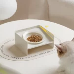 Plato De Cerámica Con Soporte Metálico 