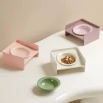 Plato De Cerámica Con Soporte Metálico 