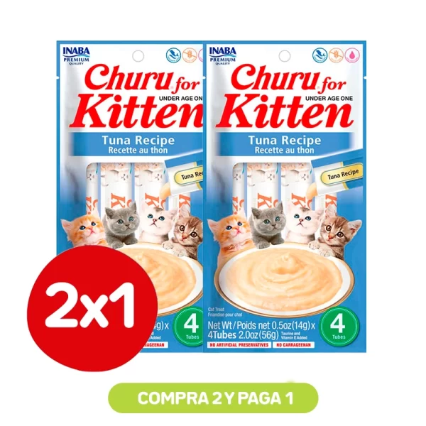 Pack 2x1 Churu Kitten Tuna Recipe 56 Gr