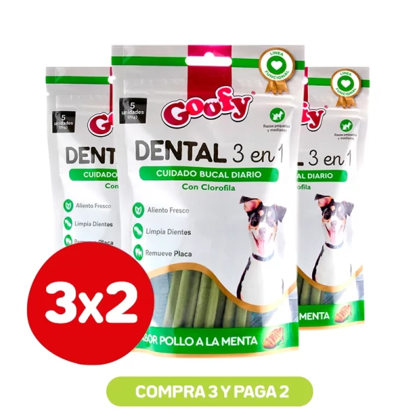 Pack 3x2 Goofy Dental 3 en 1