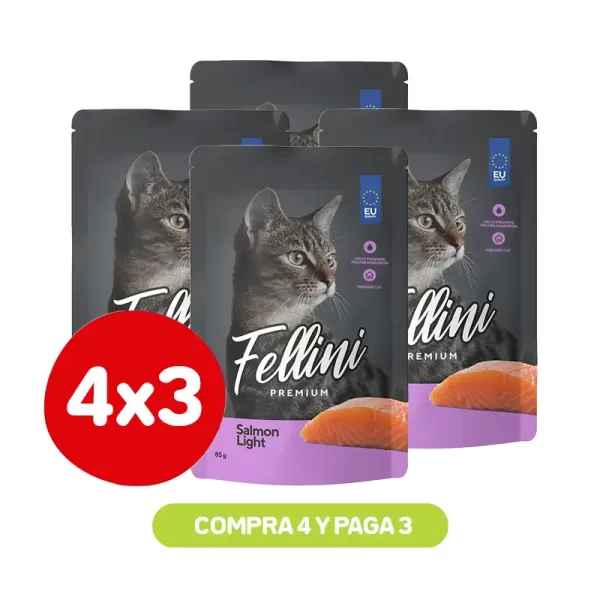 Pack 4x3 Fellini Salmon Light 85 Gr