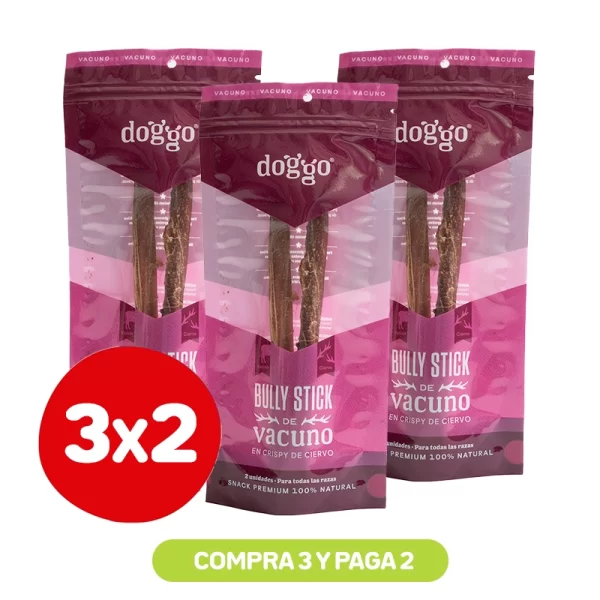 Pack 3x2 Doggo Bully Stick 2 Unidades