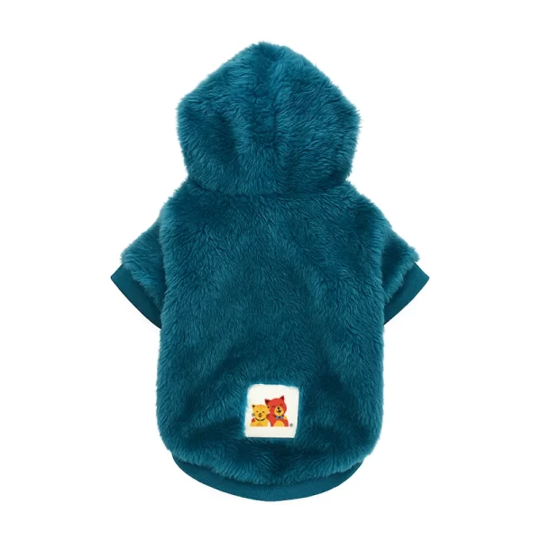 Poleron Plush Azul Turquesa