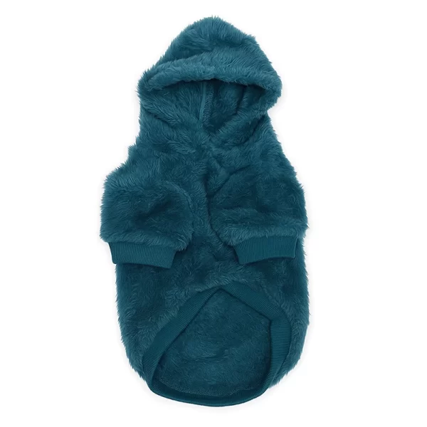 Poleron Plush Azul Turquesa