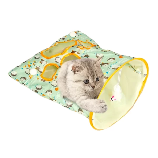 Tunel Pequeño Para Gato Diseño Erizos